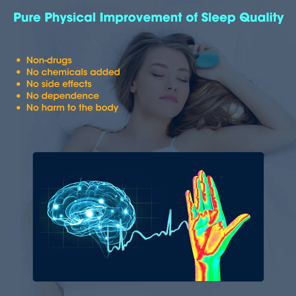 Dispositivo Handheld Sleep Aid, Aliviar a insônia, Instrumento De Terapia De Ansiedade Noturna, Alívio De Pressão De Relaxamento